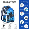 thumbnail image 6 of Hawaii Tropical Wind Palm Leaves Backpack: Durable Lightweight Design for School Students, Large Capacity Laptop Daypack with Padded Sleeve, Perfect Gift for Campus Commute, 6 of 6