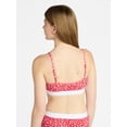 thumbnail image 3 of No Boundaries Women's Cotton Jersey Triangle Bralette w/Buttons Sizes XS-XXXL, 3 of 5