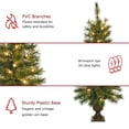 thumbnail image 6 of Jeco 3.5' Artificial Christmas Tree With Plastic Pot Stand (Set of 2), 6 of 8