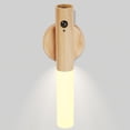 thumbnail image 1 of Lámpara LANDGOO, luz nocturna de madera de fresno, con sensor de movimiento, 1 of 9