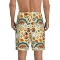 thumbnail image 3 of Kdxio 70s Hippie Style Print Mens Sleep Shorts Bottoms Soft Comfy Pajama Wear Pants with Drawstring Pockets, 3 of 7