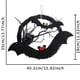 thumbnail image 3 of Corona De Halloween De Ratán Negro Con Ramas Marchitas Y Rosas Para Colgar En La Puerta Decoración Para El Patio Corona De Ratán Con Murciélagos, 3 of 7
