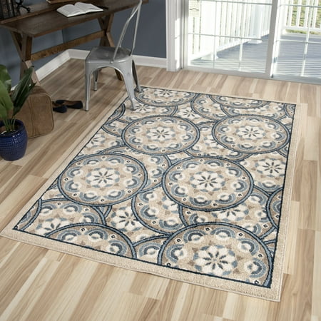 10'10 Inch Rug - Better Homes and Gardens Blue Tokens Area Rug and Runner