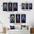 thumbnail image 4 of Designart "Ethereal Body Glowing Light Awakening II" Robot Framed Wall Art Set Of 3 - Blue Modern Frame Canvas Set For Living Room Decor, 4 of 6