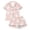 H535 Pink, variant on SJLDQY Halloween Girls Pajama Sets Ghost Print Short Sleeve Shirts and Shorts 2 Piece Sets Casual Hallowmas Sleepwear Button Down Pjs for Girls