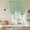 White Gray Green, variant on Sage Green Wildflowers Tie Up Curtains 45 Inches Long, Kitchen Window Curtains Over Sink, Modern Floral Butterfly Plant Small Window Curtains Shade Balloon Curtains Valances for Bedroom/Cafe 34"x45"