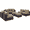Mocha, variant on Modway Convene 8 Piece Outdoor Patio Sectional Set in Espresso Mocha