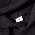 thumbnail image 5 of Men's Fleece Hoodie Stylish Long Sleeve Drawstring Hooded Sweatshirt Fall Winter Thermal Casual Pullover With Pocket Black S, 5 of 8