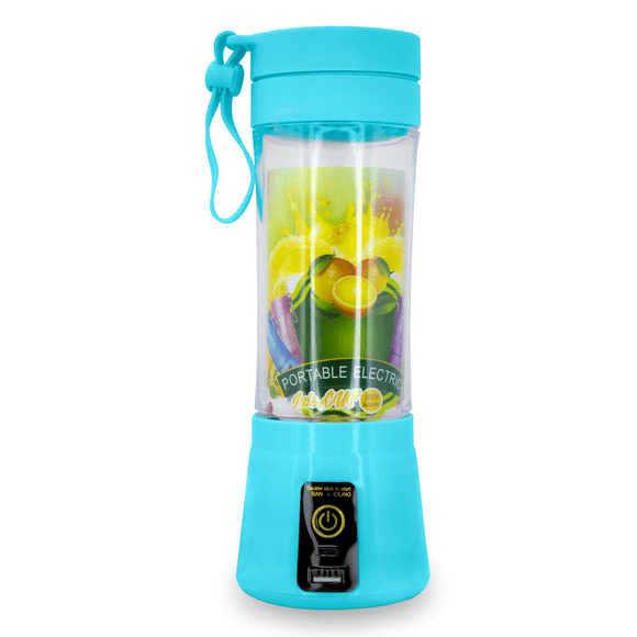 Mini Licuadora Extractor Batidora Procesador Portátil Recargable Azul