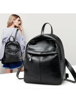 Faux Leather Backpacks