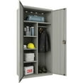 thumbnail image 6 of Lorell Wardrobe Cabinet 18" x 36" x 72" - 2 x Door(s) - Locking Door - Gray - Steel - Recycled, 6 of 6