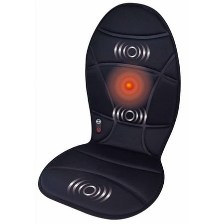 Health Touch Massage Seat Topper with Heat, Vibration Massager, Back, Lumbar and Thigh Relaxation