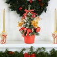 thumbnail image 6 of WMGHA 8" Christmas Centerpieces Small Christmas Tree Artifical Tabletop Christmas Tree Xmas Snow Frosted Fir Tree for Home Farmhouse Mantel Windowsill Desk Holiday Christmas Decorations, 6 of 6