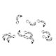 thumbnail image 2 of 10pcs Cubiertas de plata esterlina Collar de extremo Joyería Fabricación de engarce de bricolaje Soledad Hallazgos de la cubierta de crimpado, 2 of 8