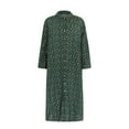 thumbnail image 4 of Chemise Habillée pour Femmes Jupe Longue Manches Longues Poche Automne Printemps Col Chemise, 4 of 6
