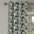 thumbnail image 3 of Ambesonne Grommet Curtain, , 50"x60", Teal Olive Green and Black, 3 of 5