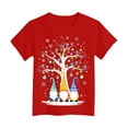 thumbnail image 6 of Zshosam Christmas Shirt Kids Christmas Shirts Boys Girls Christmas Tree T Shirt Toddler Christmas Graphic Tees Holiday Short Sleeve Tops Size 9T 10T,(Red 9-10 Years), 6 of 6