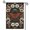 D, variant on XaaKee Yard Flag, Teal Serenity Distressed Pattern Moth Garden Flag, Double-Sided High-Quality White Linen Garden Flags For Outside Clearance, Symmetrical Moons Accent, 12x18Inch