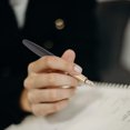 thumbnail image 4 of FONDOTIN Writing Fountain Pens Business Fountain Pen Black Wood 1Set Back to School, 4 of 8