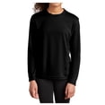 thumbnail image 2 of Mafoose Youth Long Sleeve Lightweight PosiCharge Moisture-Wicking Competitor T-shirt Black S, 2 of 6