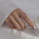 thumbnail image 3 of Anillos de plata para mujer, anillos abiertos de hoja de plata, ajustable, elegante, anillo de promesa de hoja, alivio del estrés, anillo de ansiedad, joyería hipoalergénica, regalo, 3 of 4