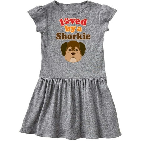 

Inktastic Shorkie Dog Shih Tzu Yorkie Gift Toddler Girl Dress