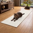 thumbnail image 4 of Wall Mounted Cat Scratching Pad, Tall Vertical Scratch Post Replacement, No Debris Non-Woven Fabric Climbing Sticker, Removable Adhesive Wall Safe, 78.74x15.75 Inches White M, 4 of 6