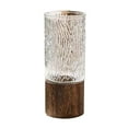 thumbnail image 2 of Zedker Bark Pattern Glass Vase With Bottom Support Suitable For Home/hotel Lobby Decoration Vase Ornament Clearance, 2 of 6