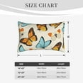 thumbnail image 4 of Fuzoiu Butterflies Print Fuzzy Pillowcases, Super Soft Pillow Case Cover with Zipper for Bedroom, Sofa, Couch,Cozy Pillow Shams for All Seasons-14"x20", 4 of 6