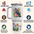 thumbnail image 4 of Custom Name Pigeon Lover Tumbler 40oz – Stainless Steel Travel Coffee Cup with Straw and Handle – Personalized Animal Gift for Women Girls Christmas or Birthday Occasion, 4 of 6