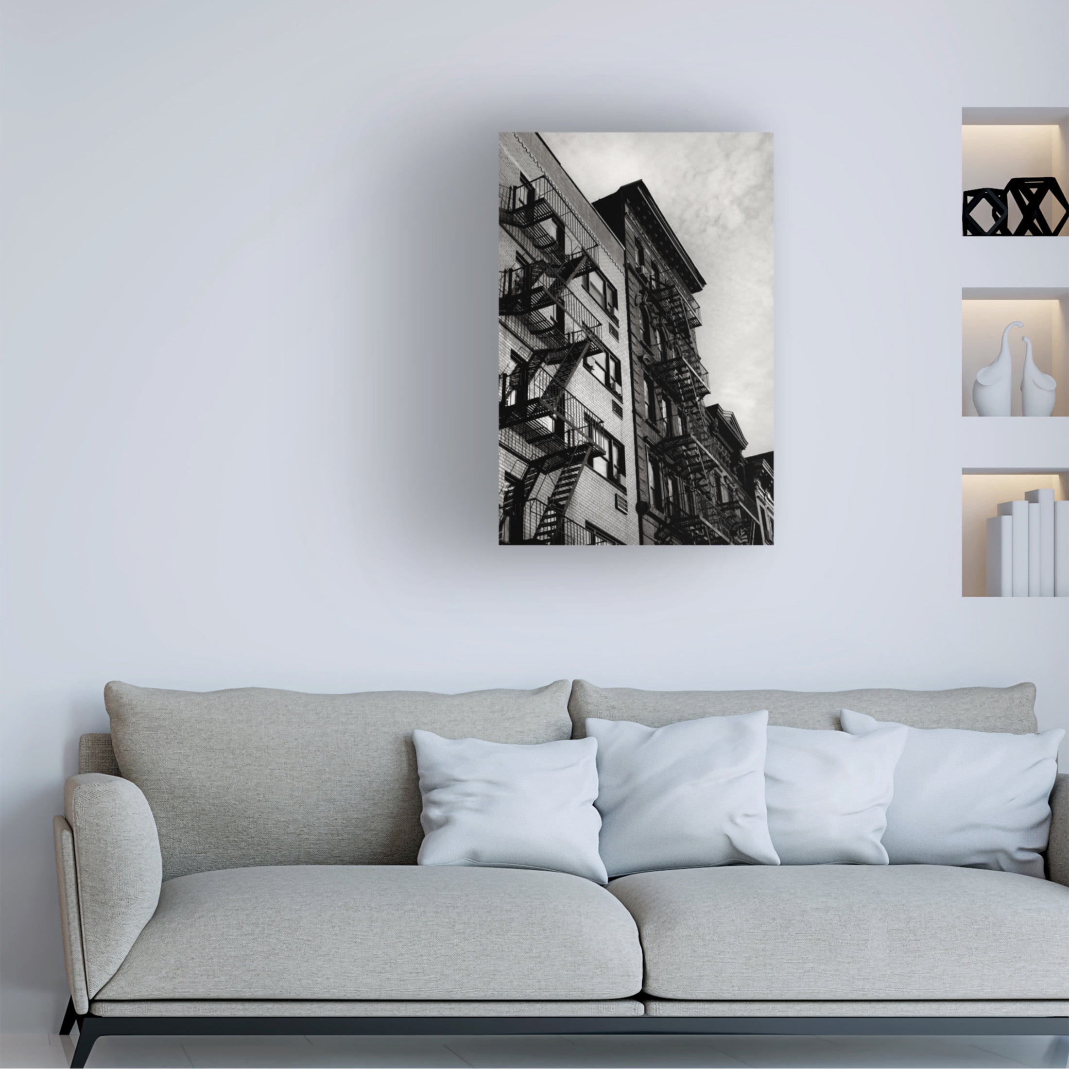 Trademark Fine Art Rikard Martin  New York City Fire Escapes 05 Canvas Wall Art