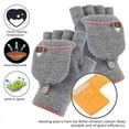 thumbnail image 3 of Women USB Heated Gloves,Winter Warm Automatic Constant Temperature Heating Gloves,Women Half Fingers Knitting Gloves, 3 of 7