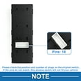 thumbnail image 4 of Interruptor de ventana eléctrica Unique Bargains No. 93571H0100CA para el lado del conductor delantero del Kia Rio 2017 en negro, 4 of 7