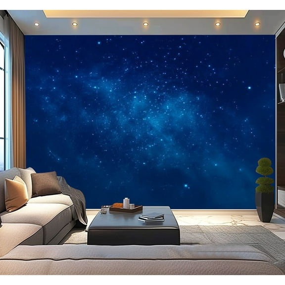 Peel and Stick Wallpaper Building Star Space Awe North Sky Abstract Astrology Modern Art Wall Mural Decor Self Adhesive and Removable 100in x 144in