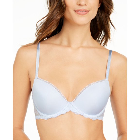 Calvin Klein Womens Seductive Comfort Lace Demi Bra,Ice Pulp,34C