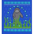 thumbnail image 4 of Old Glory Mens Ugly Christmas Sweater Manatee Floaty Potato Long Sleeve Sweatshirt, 4 of 5