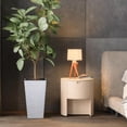 thumbnail image 6 of Worth 2 Pack 22" Tall Plastic Square Tapered Planter with Inside Pots, White, 6 of 10