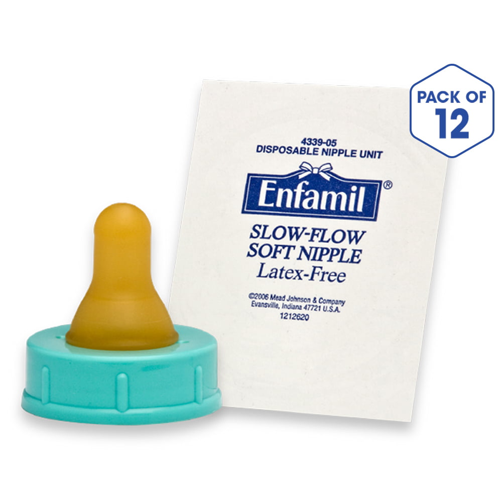 Enfamil Nipples, Slow-Flow Soft Bottle 