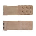 thumbnail image 3 of 18 pcs  Women Comfortable Bra Extenders Elastic Extension Buckle Bra Lengthened Strap (2 Hooks, Apricot), 3 of 6