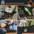 thumbnail image 4 of Camp & Go Heavy-Duty Heated Quad Outdoor Camping Chair, Folding Heated Chair with 18" USB Cable, Storage Compartment, and Cup Holder, Black, 4 of 10