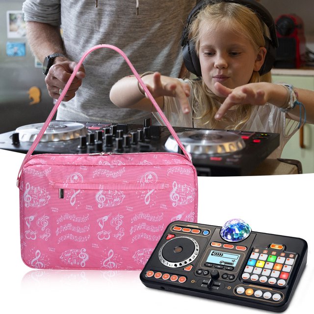 Bolsas De Transporte Para Mezcladores De Dj Estuche protector de bolsas de almacenamiento para mezclador portátil para VTech KidiStar DJ Mixer (rosa)