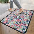 thumbnail image 4 of Pioneer Flower Floral Print Pattern Door Rugs,Washable Non Slip Door Mats Indoor,Decorative Door Mats,Entry Mat Indoor for Entrance,Bedroom,Kitchen,Bathroom,30"x17", 4 of 6