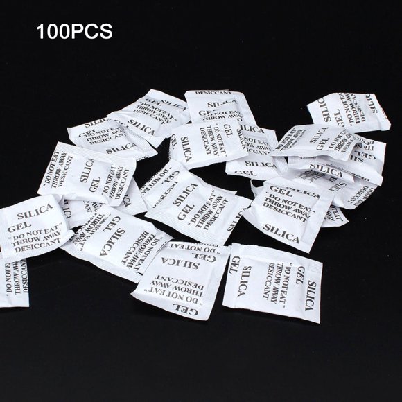 100PCS Non-Toxic Silica Gel Desiccant Damp Moisture Absorber Dehumidifier for Room Kitchen Clothes Food Storage;100PCS Non-Toxic Silicone Desiccant Damp Moisture Absorber Dehumidifier