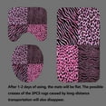 thumbnail image 4 of 4PCS/Set Hot Pink Leopard Print Shower Curtain, Black and White Zebra Print Wildlife Safari Animal Skin Stripe Fashion Women Girly Bathroom Decor, Non-slip Bath Mat Toilet Rug, Cheetah & Zebra, 4 of 7