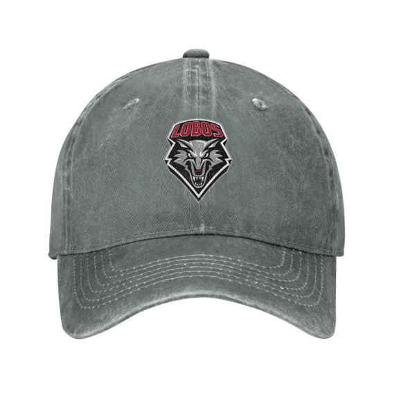 New Mexico Lobo Hat Adult Adjustable Classic Washed Casquette Cap Hat Baseball Cap
