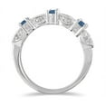 thumbnail image 2 of SZUL Women's 1/3 Carat TW Blue Diamond Band in 10K White Gold, 2 of 4