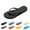 Black, variant on Unisex Solid Color Non-slip Flip Flops Lightweight EVA Flat Sandals Summer Beach Footwear Blue 35