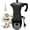 Black, variant on Aluminum Electric Moka Pot 3-6 Cup 270ml Express Coffee Maker Stovetop Espresso Portable Coffeemaker Italian Classic Brewing Greca Cafe Mocha with Removable Base and Overheating Protection Machine