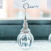 Weddingstar Ornamental Ribbed Orb Wedding Stationery Holder Set of 6 Iridescent