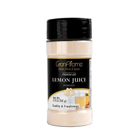GranAroma Lemon Juice Powder, Tart Flavor, Drinks, Flavoring 2.4 Ounce